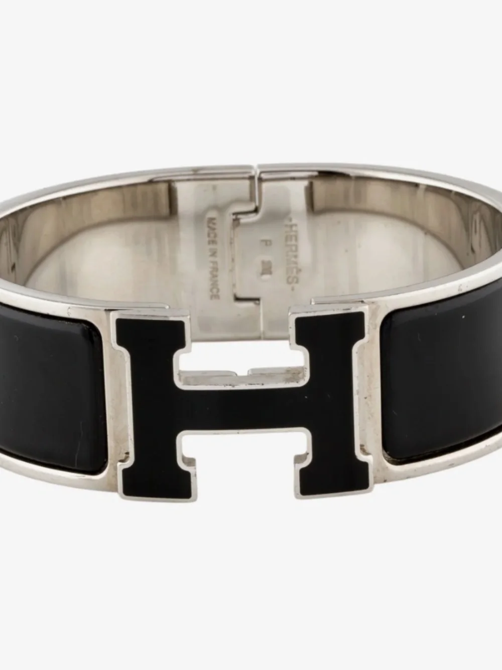 Hermès Enamel Clic Clac H Bangle Bracelet